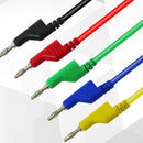 P1036 5Pcs/Set 4Mm Banana Plug To Alligator Clip Multimeter Test Cable Wire