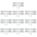 10pcs/set 3/4" PVC  Tee Fittings Joints for Treaded Chicken Nipples