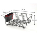 Kitchen Storage Organizer Dish Drainer Drying Rack Metal Kitchen Sink Holde