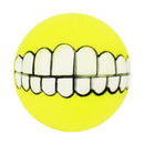 10x Dog Balls Toys - Squeaky Funny Teeth Clean Chewing Balls Toys Pet Supplies