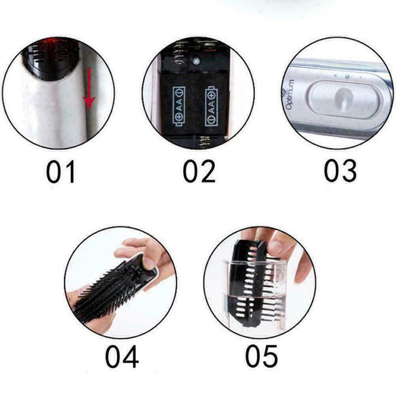 Electric Infrared Hair Growth Brush Comb Head Scalp M6M Massager Vibrating F8B6