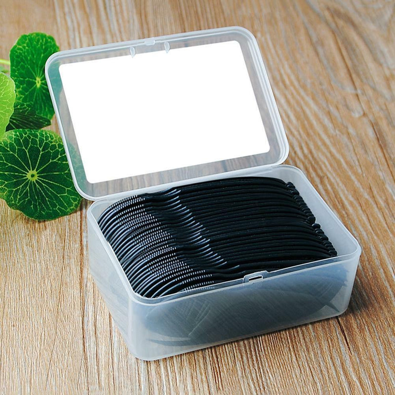 50 Pcs Bamboo Charcoal Dental Floss Teeth Sticks Tooth Picks Interdental Kits