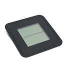 Indoor Plastic Thermometer Hygrometer Clock Room LCD Display 12/24h