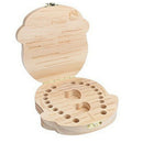New Kids Girl Tooth Box Organizer For Baby Save Milk Teeth Wood Storage Box