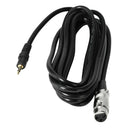 1.6ft Mic Cable Patch Cords - XLR Female to TRS Male 3.5mm Black Microphone