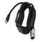 1.6ft Mic Cable Patch Cords - XLR Female to TRS Male 3.5mm Black Microphone