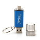 2 In 1 USB 3.0+ Type C OTG Flash Drive Memory Stick U Disk Blue 128GB