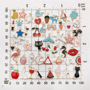 20x Enamel Mixed Random Send Alloy Pendant Charms Jewelry DIY Accessories Set H7