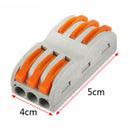 10pcs Mini Fast Wire Connectors Universal Compact Wiring Push-In Terminal Block