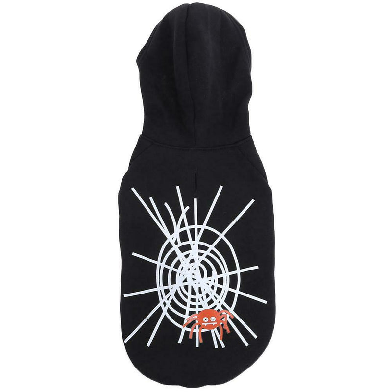 Halloween Spider Web Pet Dog Dress Dog Ghost Festival Sweater S