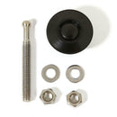 30mm Push Button Hood Pins Lock Clip Kit Bonnet Lock Quick Latch (Black)