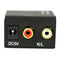 Digital Optical Coaxial Toslink to Analog RCA L/R Audio Converter Adapter --