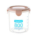 5X(Kitchen Food Container Seal Pot Tea Coffee Candy Storage Tank Plastic C W8T1)