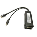 1x Power Over Ethernet 48V To 5V 2A Active POE Splitter Micro USB Adapter Cable