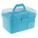 Multi-functional Portable Transparent Plastic Storage Box With Removable Tray