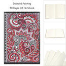 DIY Mandala Special Shaped Diamond Painting Students 50 Pages A5 Notebook
