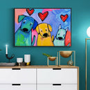 Puppy 5D DIY Full Round Drill Diamond Painting Mosaic Art Cross Stitch Kits