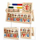 Children Baby Kids Learning Developmental Versatile Flap Abacus Wooden Toys R4X4