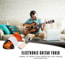 Foldable LCD Monitor Tuners Ukulele Bass Guitar Rotating Clip-on Violin Tuner