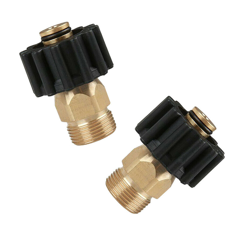 2pcs Garden Hose Quick Connector M22M x M22F Quick Connector Coupler