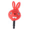 3.5mm port dust plug cute stereo animal phone headset decorati&+