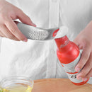 2 In 1 Stainless Steel Kitchen Gadgets Garlic Press Crushe Tools Bottle Op Hn