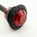 10Pc Red Small Round Side Marker lights 3LED Button lamps Truck Lorry 12V