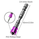 10pcs 65mm PH2 Screw Driver Bits Screwdriver Bits Phillips Double Magnetic C5D9