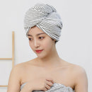 2x Ultra Plush 10"x24" Microfiber Hair Towel Wrap Gray for Drying Curly Hair