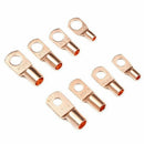 140PCS Copper Wire Ring Terminal Lug SC Battery Welding Bare Connectors Set