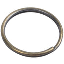 Bronze Tone Carabiner Prisoner Keyring 10 Loops Key Chain Ring 7.6cm