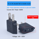 EU to US AC Power Universal World Adapter Socket Convertor Travel AC Power Plug