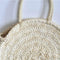 Simple Women Straw Big Round Handbag Tote Girl Circle Casual Beach Wristlet A