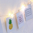 2xLED Light String w/ Clear Photo Clips for Indoor/Outdoor Decoration 50led
