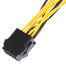 1Pc 8-pin to dual 8 pin 2x (6pin+2Pin) graphic video card power splitter cabl 3C