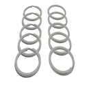 10pcs Blank Stainless Steel Key  Key Chain