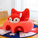 Cute Baby Sofa Cover Learning to Sit Seat Feeding Chair Case N/Cotton (B) A