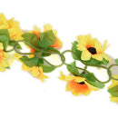 1Pcs Artificial Sunflower Garland Silk Flower Vine Wedding Fence Decoration OZ