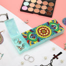 DIY Mandala Special Shaped Diamond Painting 2 Grids Pencil Case Storage Box