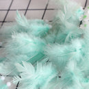 LED Flower Cloud Feather Dreamcatcher String Light Decorative Lamp (Green) A