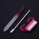 15pcs/set Nail Art Tips Tool Kits Nail Art UV Gel Brush Files Kit Manicure