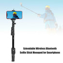 Extendable Wireless Bluetooth Selfie Stick Monopod for Smartphone Camera