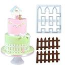 Fence Design Plastic Fondant Cutter Cake Mold Fondant DIY Decorating Tools3C