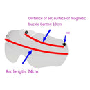 3x Anti-Impact Bicycle Helmet Replacement Lens Bike Helmet Magnetic Goggles Len