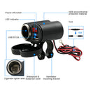CS-313G1 Motorcycle USB Charger Cigarette Lighter Socket Outlet with Switch