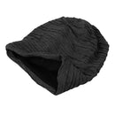 Long woolen hat with stripes (Gray)
