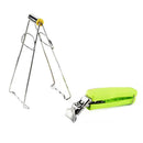 2pcs Stainless Steel Foldable Dish Plate Clip Antihot Clamp Gripper Kitchen Tool
