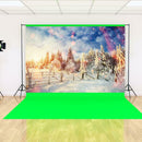 For Video Studio Decor Christmas Snow Tree Photography Background Cloth Backdrop