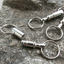 4x Double Keyring Pull Split Apart Detachable Quick Release Keychain Rin WKA