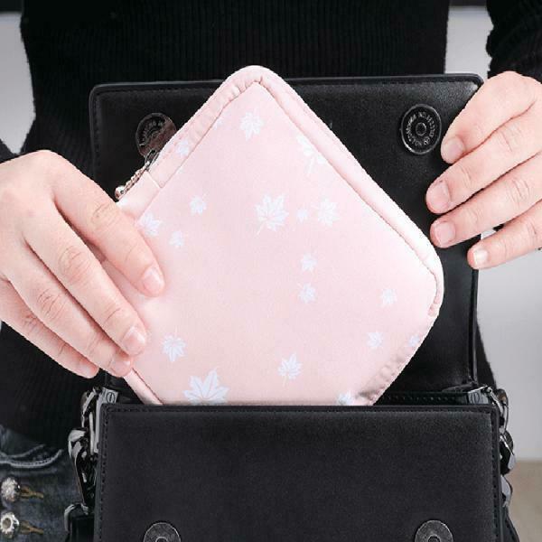 Portable Cotton Sanitary Bag Pad Pouch Coin Traveling for Girls Lady Cactus